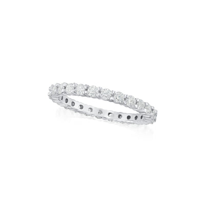 1.00ct Round Brilliant Cut Diamond Half Eternity Ring