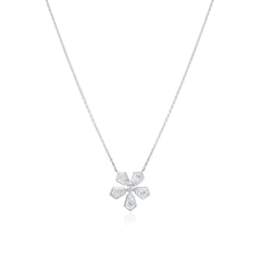Diamond Set Flower Pendant