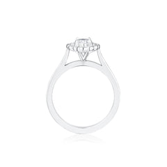 0.90ct Oval-Cut Diamond Cluster Ring