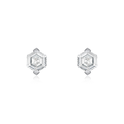0.82cts Hexagonal Diamond Studs