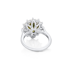 4.41cts Chrysoberyl and Diamond Ravello Cluster Ring