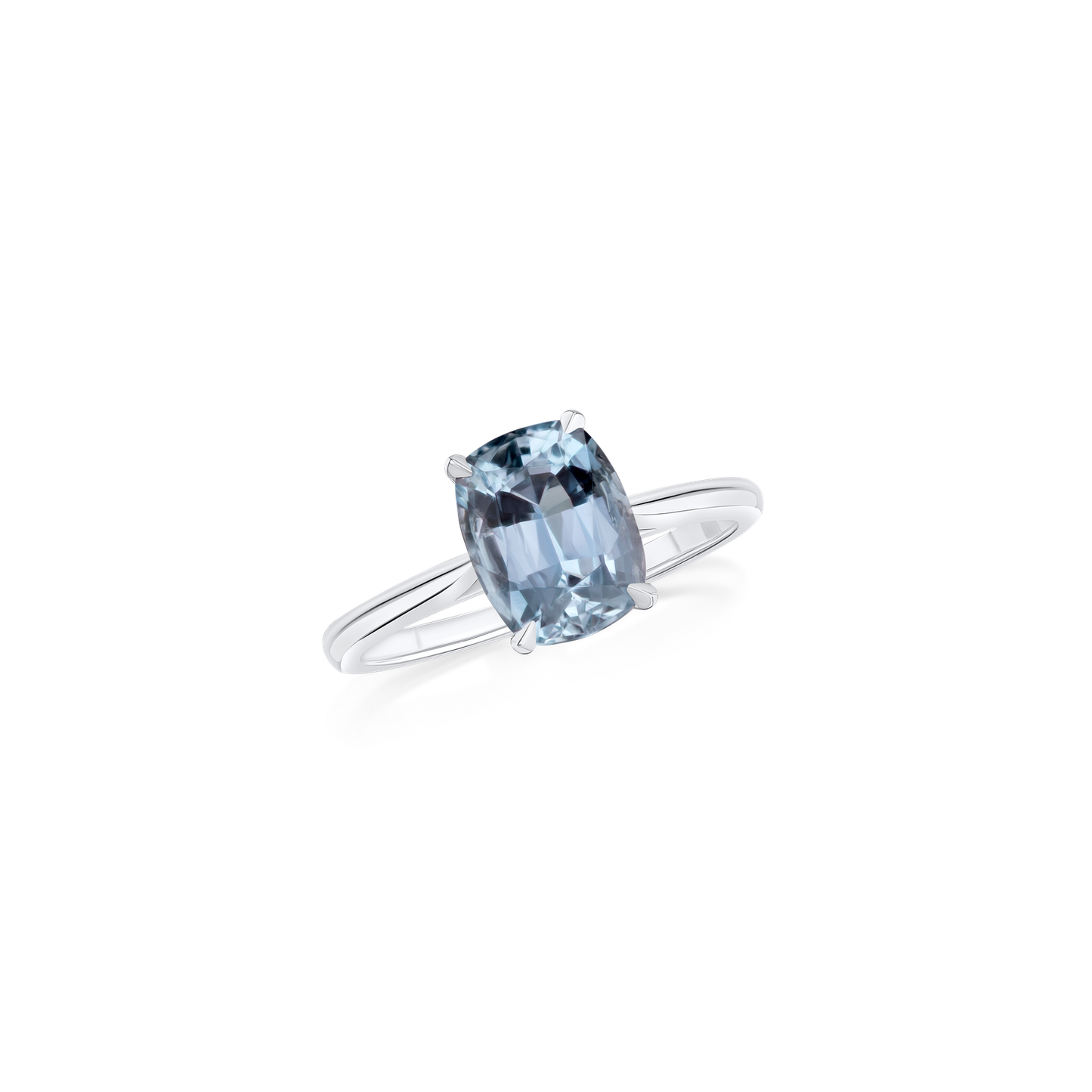 1.78cts Aquamarine Platinum Ring