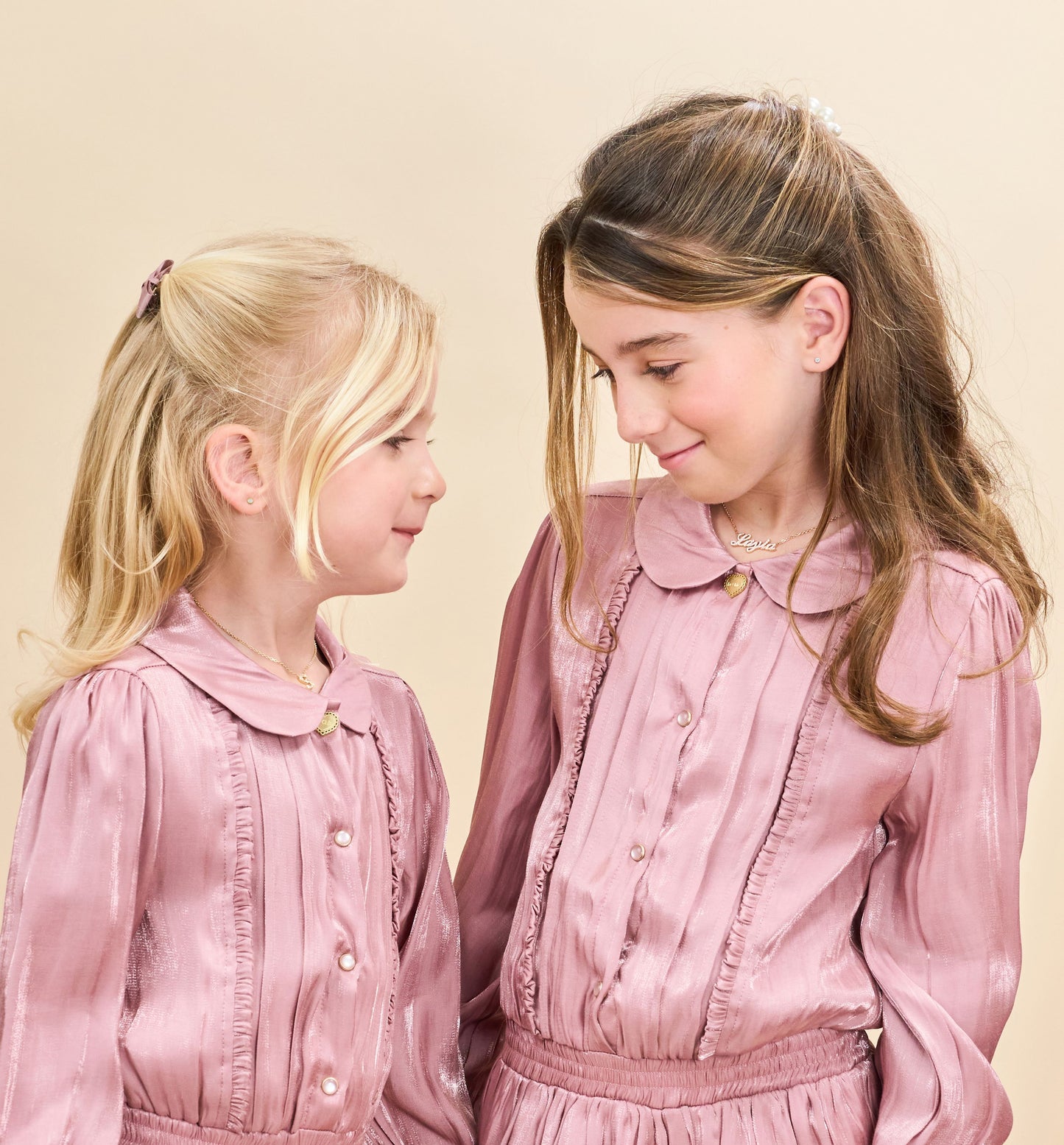 Mini Heirlooms Platinum Diamond Set Name Pendant