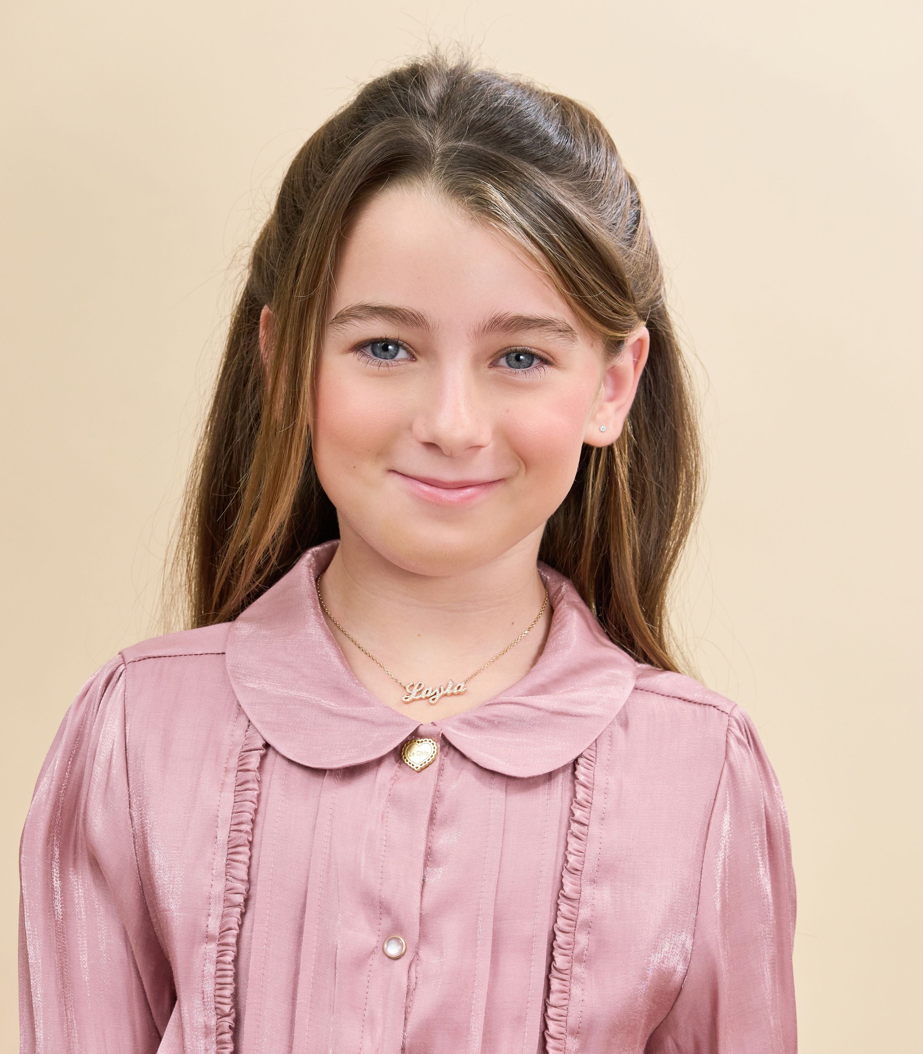 Mini Heirlooms 18ct Rose Gold Diamond Set Name Pendant