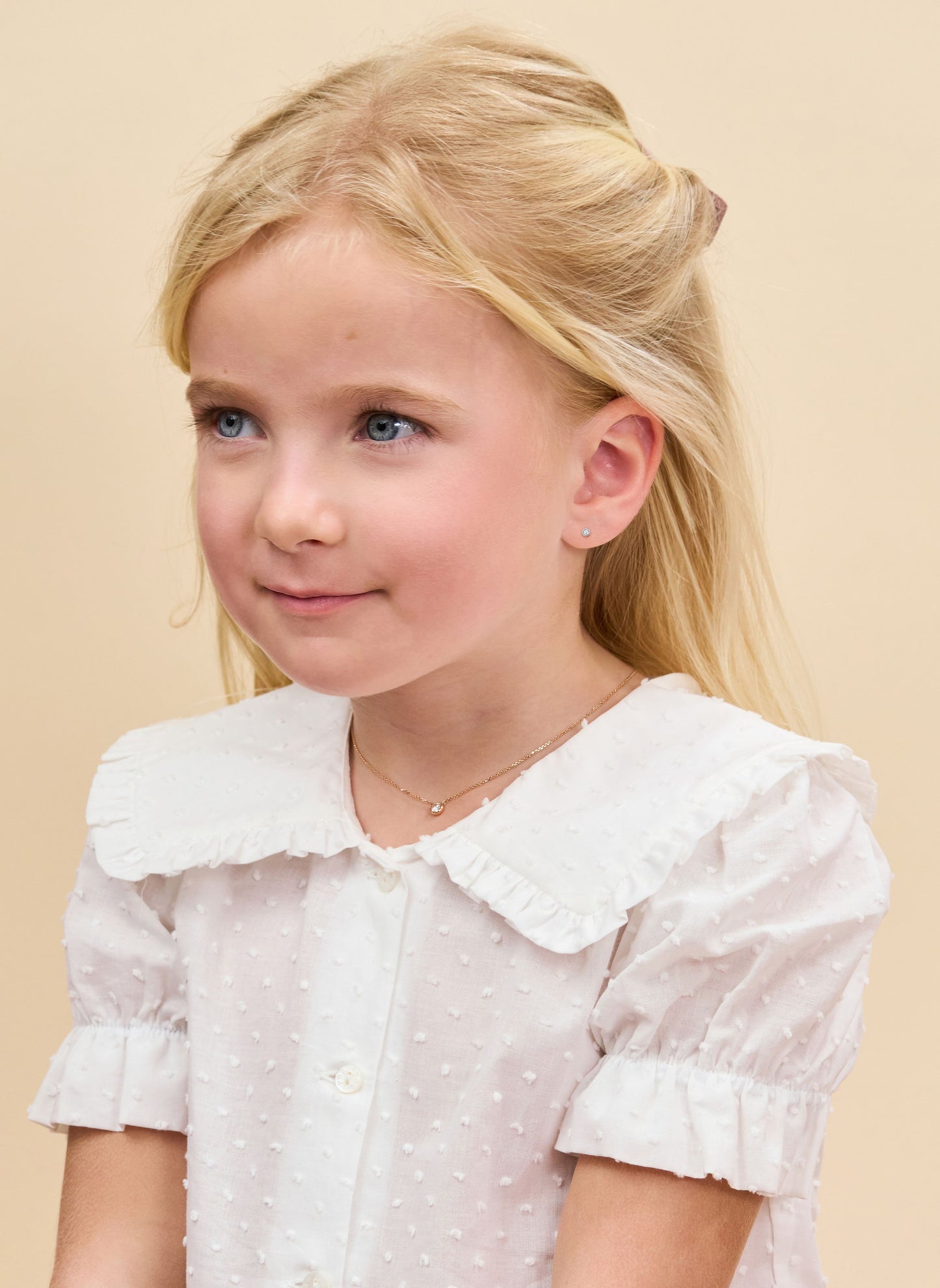 Mini Heirlooms 18ct White Gold Diamond Stud Earrings