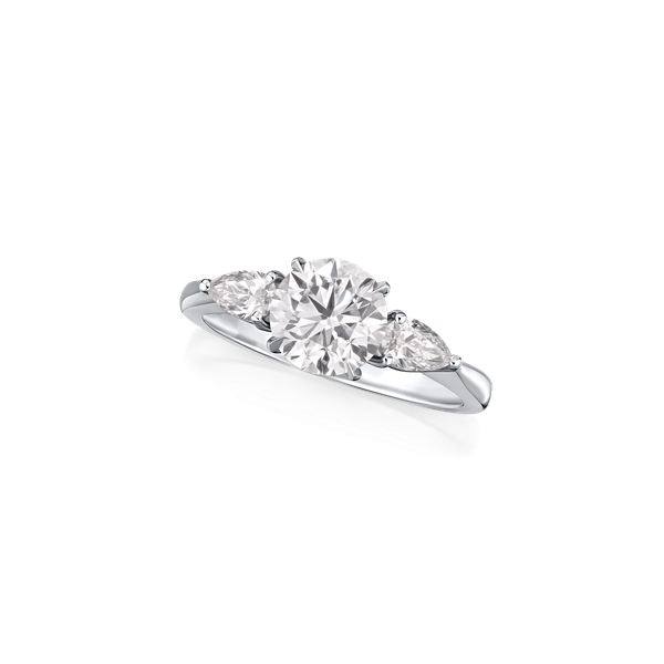 1.50cts Round Brilliant-Cut Diamond Three Stone Ring