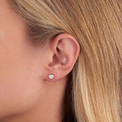 1.00ct Spectacle Set Diamond Stud Earrings