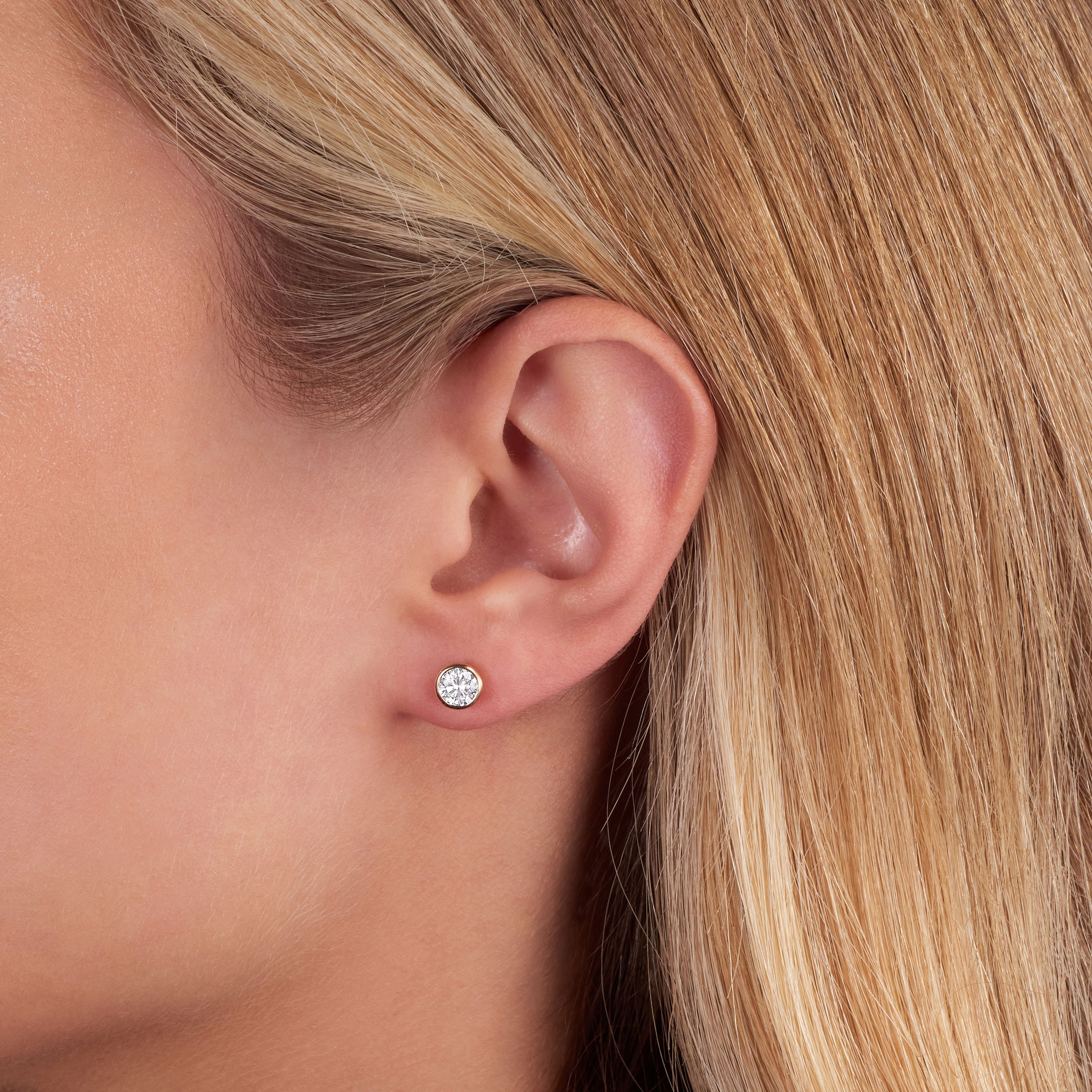 1.00ct Spectacle Set Diamond Stud Earrings