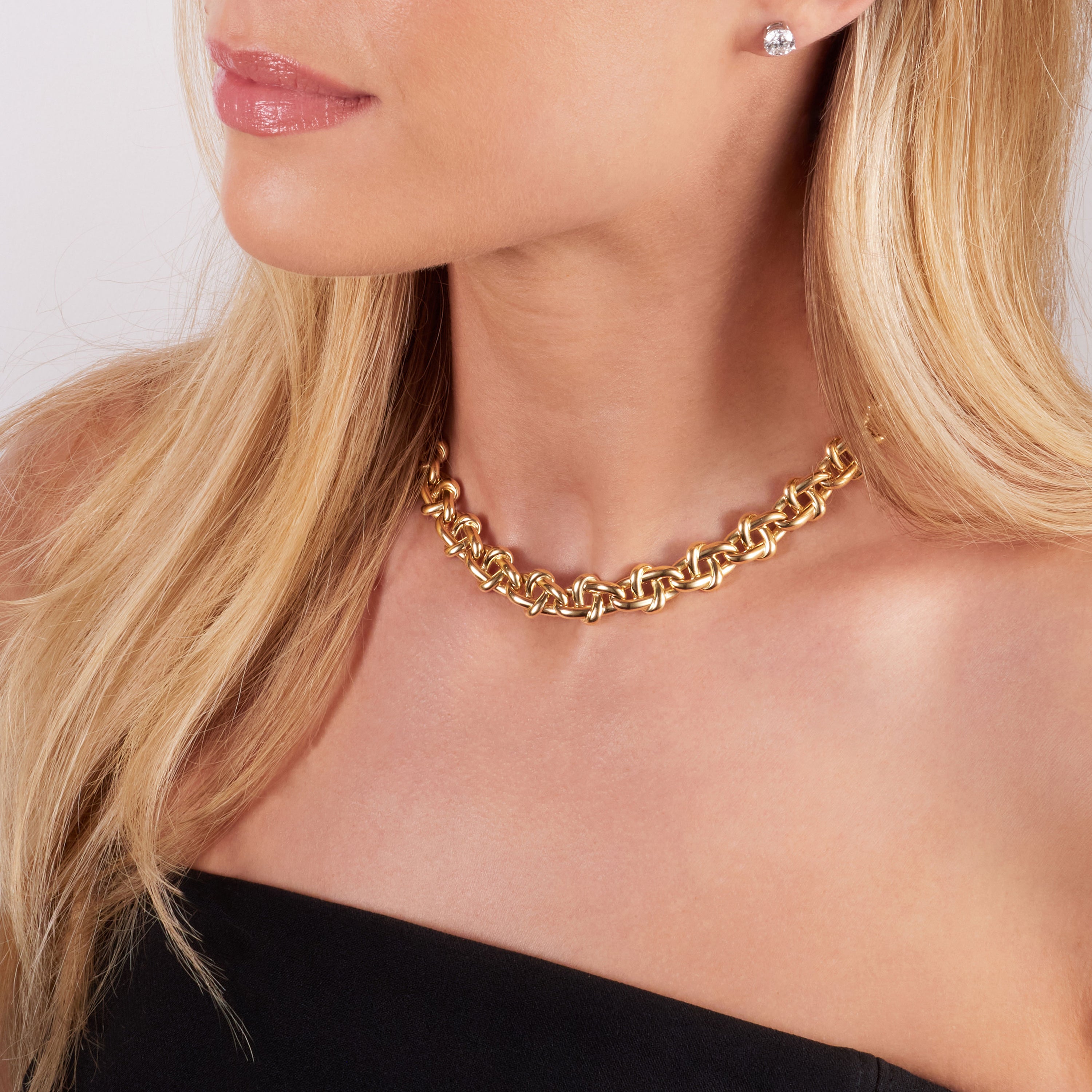 Infinity Collection 18ct Yellow Gold Diamond Set Necklace