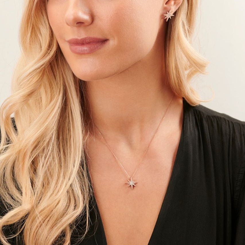 Sienna Collection Diamond Set Small Star Pendant