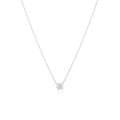 1.01cts Round Brilliant-Cut Diamond Pendant