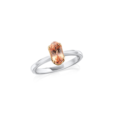1.56cts Padparadscha Sapphire Solitaire Ring