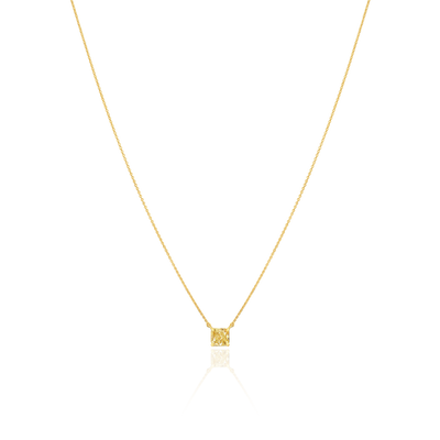0.52cts Natural Fancy Yellow Diamond Pendant