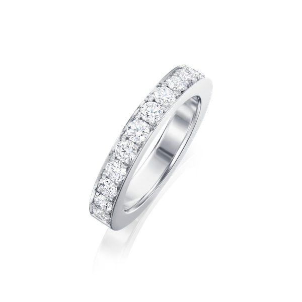 Skyline Collection Half Diamond Set Ring 3mm