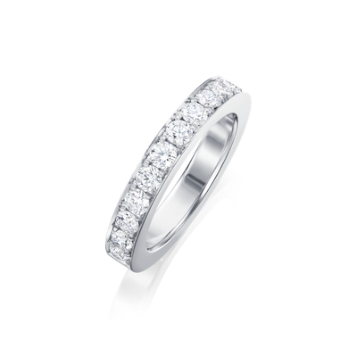 Skyline Collection Half Diamond Set Ring 3mm