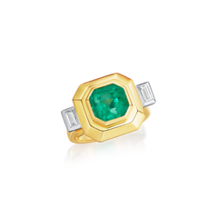 Emerald and Diamond Ring
