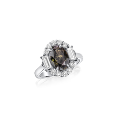 2.16cts Chameleon Diamond Cluster Ring