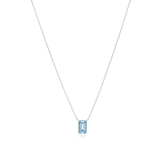 1.21cts Octagon Aquamarine Pendant
