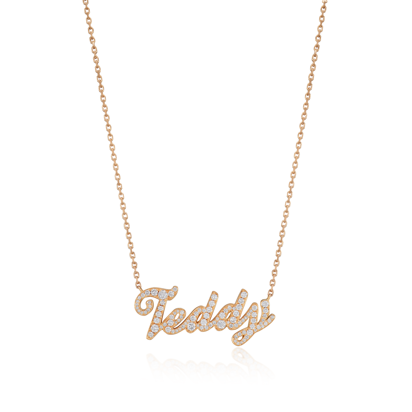 'Teddy' Diamond Set 18ct Rose Gold Pendant