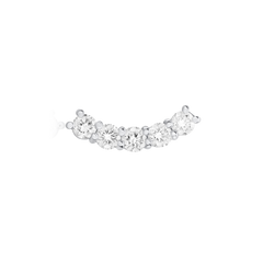 0.25ct Diamond Set Curved Earring (Single)