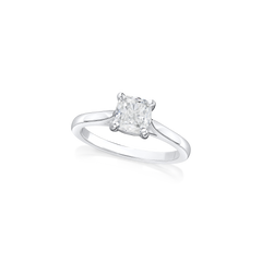 1.20cts Cushion-Cut Diamond Solitaire Ring