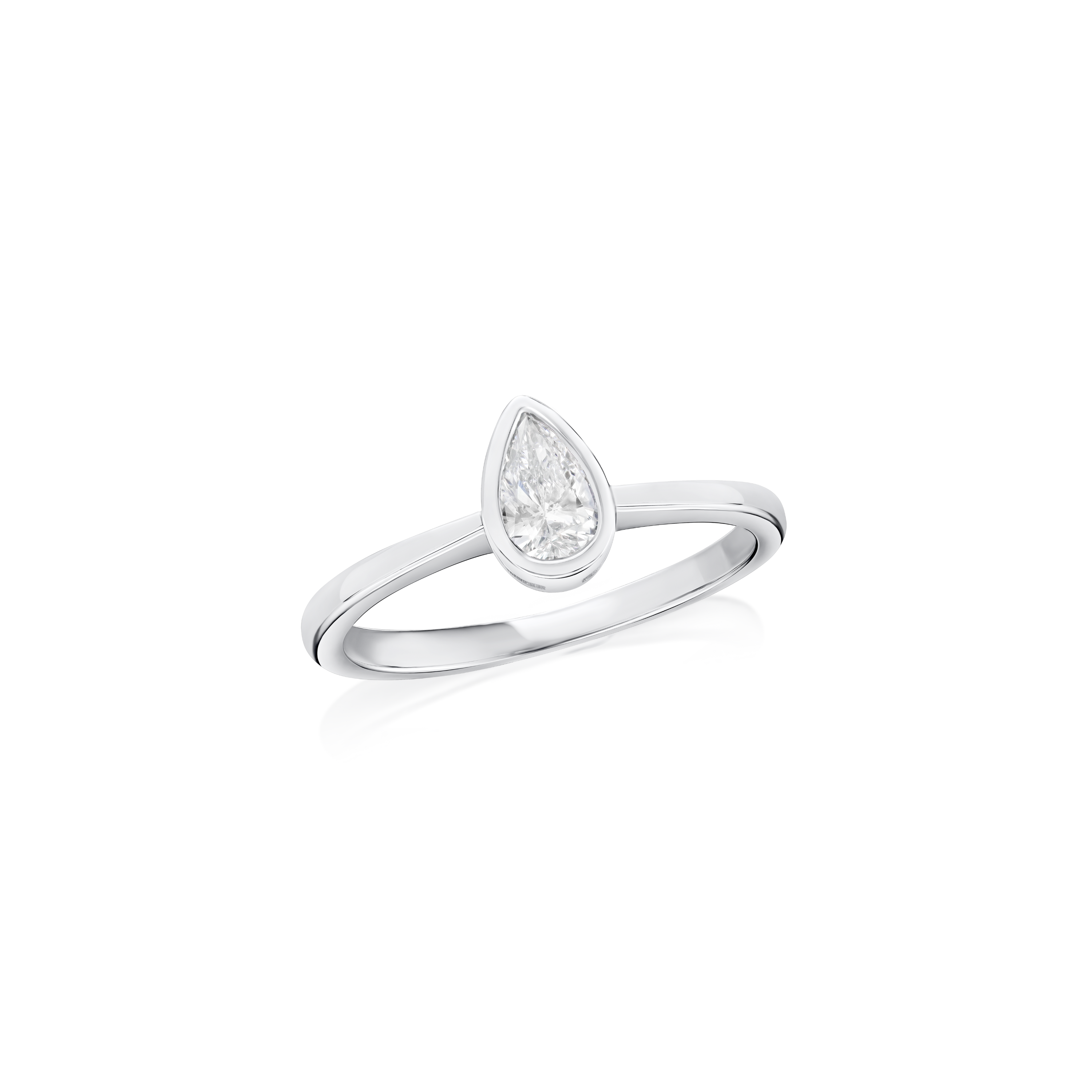 0.38ct Pear-Cut Diamond Solitaire Ring