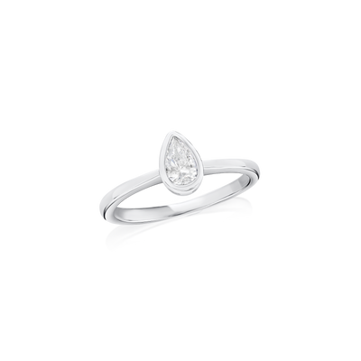 0.38ct Pear-Cut Diamond Solitaire Ring