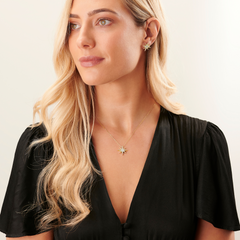 Sienna Collection 18ct Yellow Gold Diamond Set Large Pendant