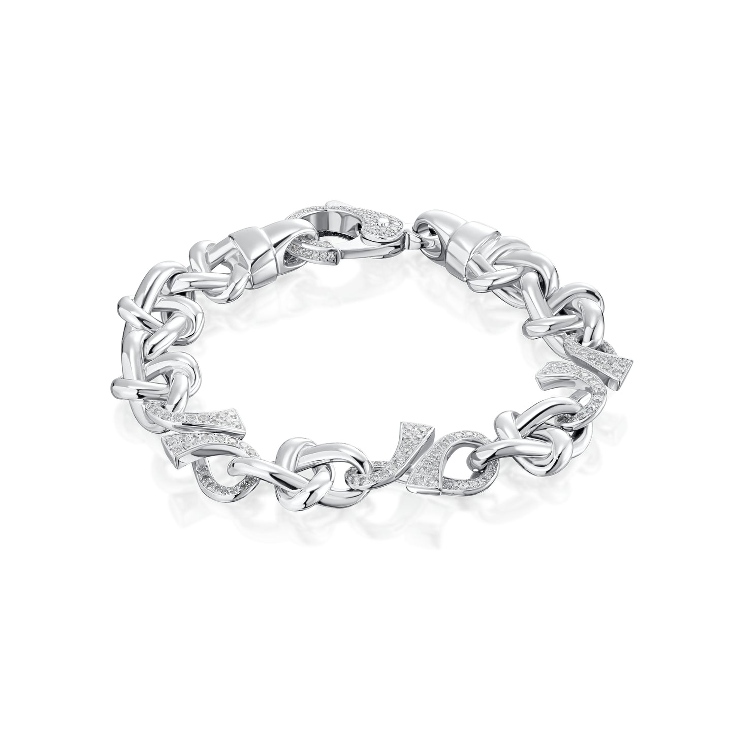 Infinity Collection 18ct White Gold Diamond Set Bracelet