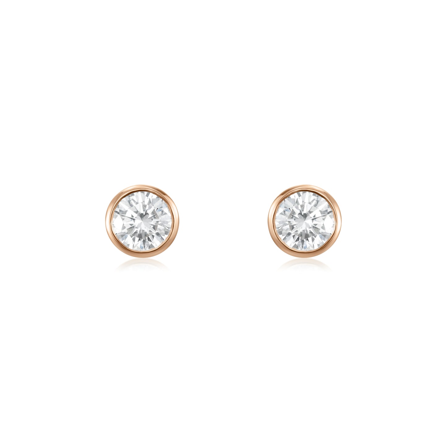 1.00ct Spectacle Set Diamond Stud Earrings