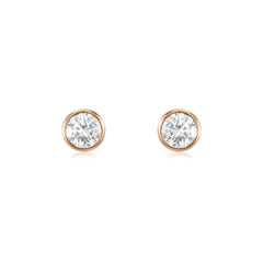 1.00ct Round Brilliant-Cut Spectacle-Set Diamond Stud Earrings