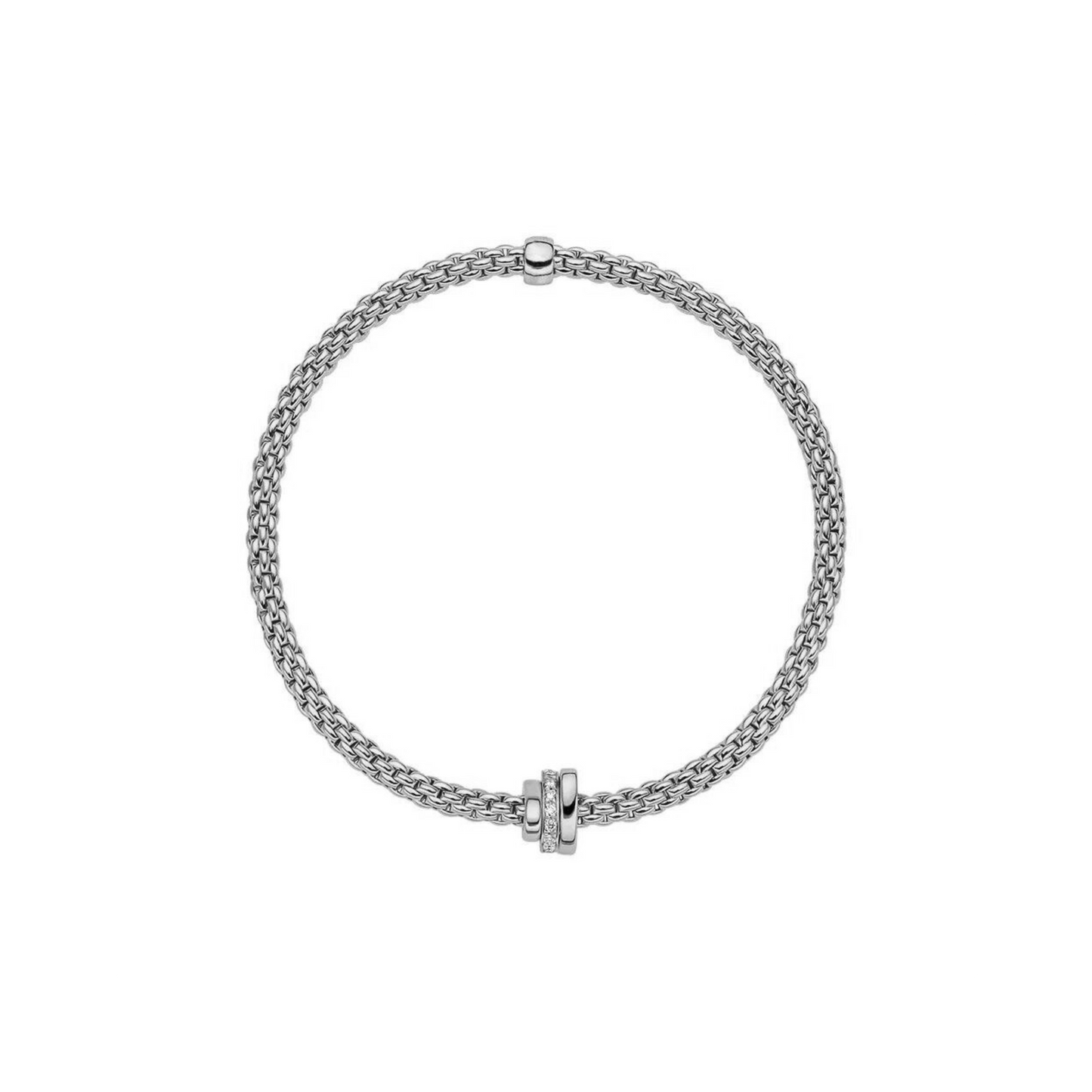 Fope Prima Flex'It 18ct White Gold Bracelet