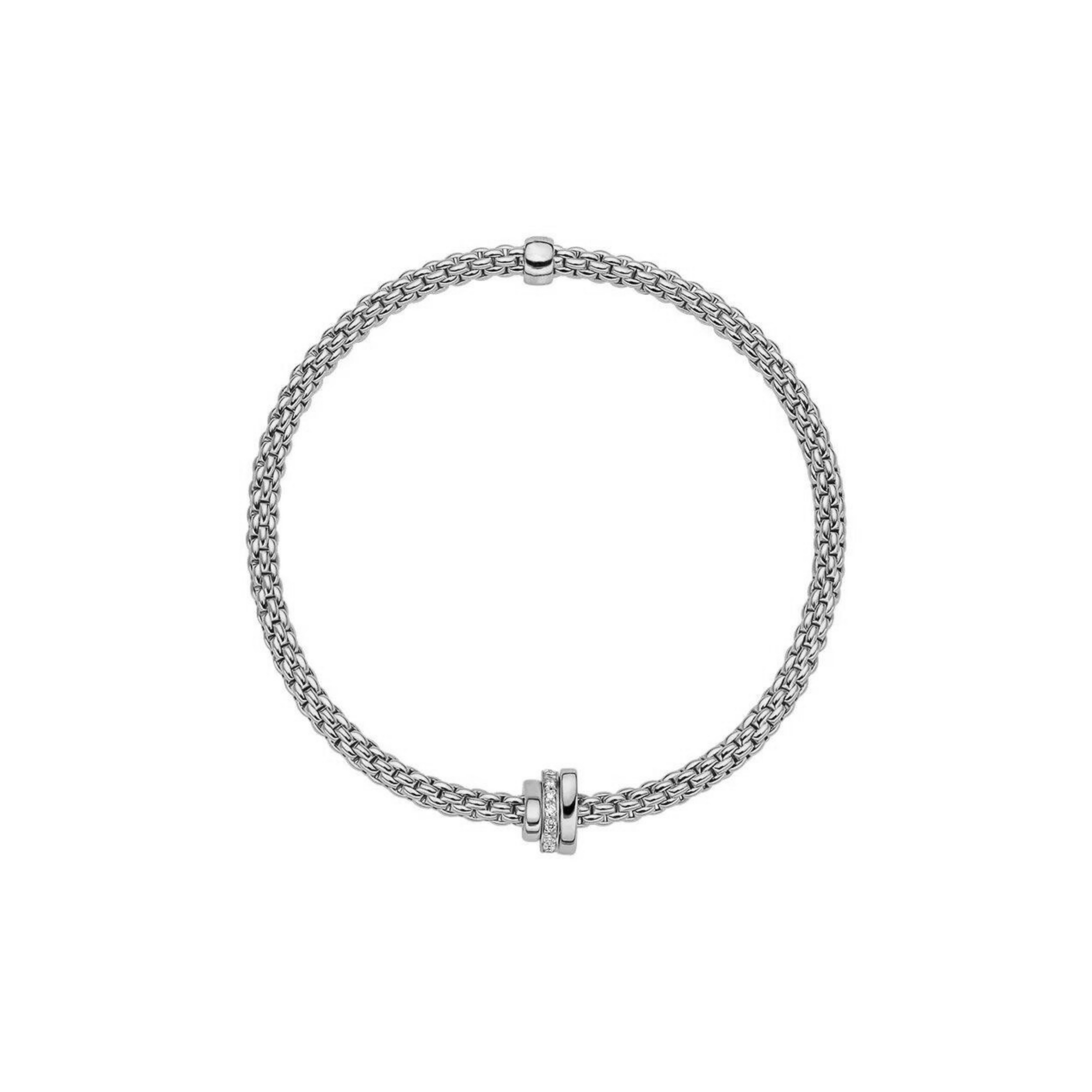Fope Prima Flex'It 18ct White Gold Bracelet