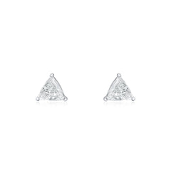 1.58cts Trilliant Cut Diamond Stud Earrings
