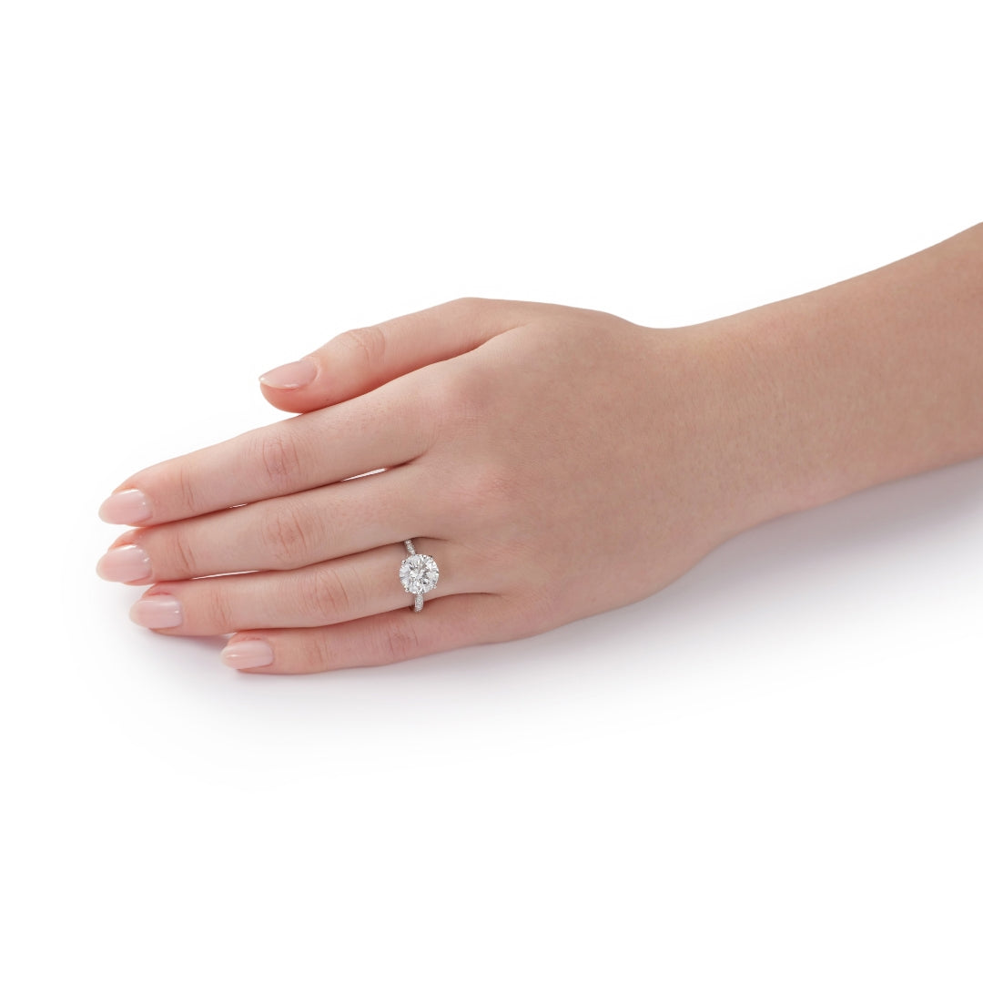 3.25cts Round Brilliant Cut Diamond Ring