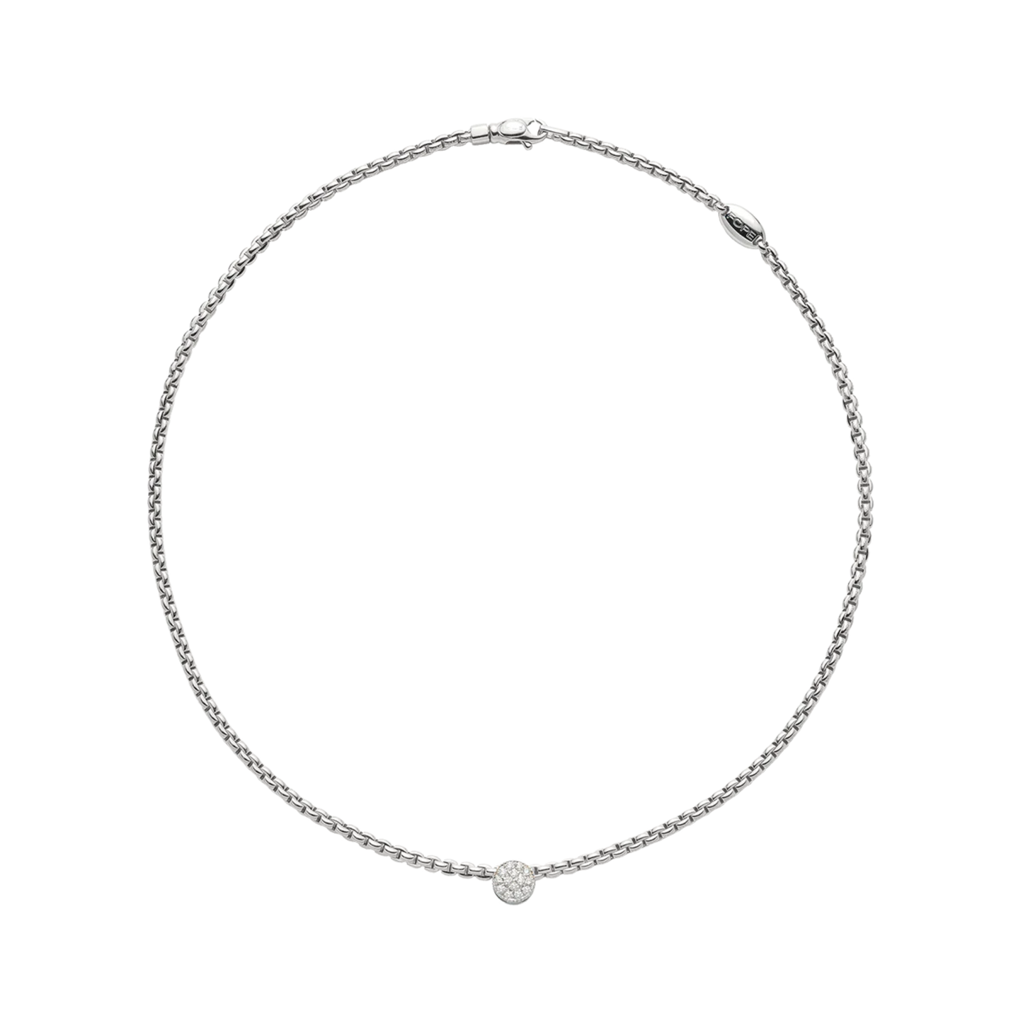 Eka 18ct White Gold Tiny Necklet