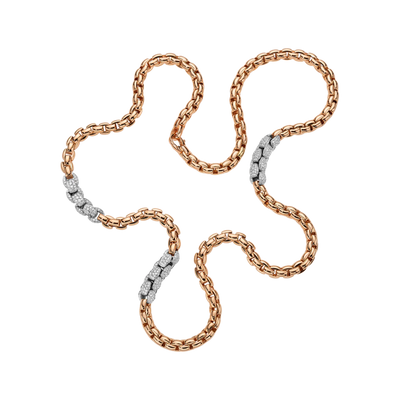 Eka 18ct Rose Gold and Diamond Necklace