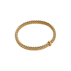 Vendome Flex'it 18ct Yellow Gold Bracelet With A Diamond Set Rondel