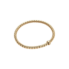 Eka Flex'it 18ct Yellow Gold Bracelet With A Diamond Set Rondel