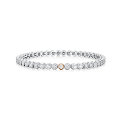 4.15cts Round Brilliant Cut Diamond Line Bracelet