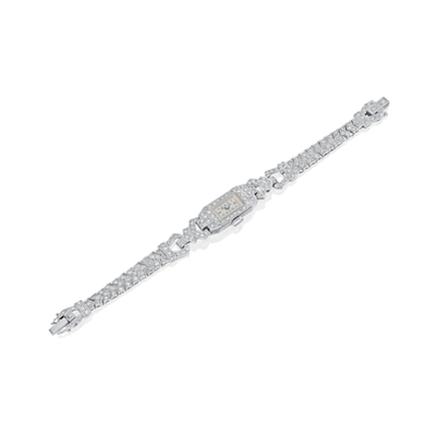 Art Deco Lady's Cocktail Bracelet Watch