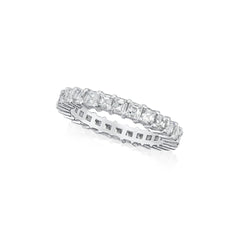 2.62cts Square Emerald Cut Diamond Full Eternity Ring