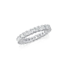 2.61cts Square Emerald Cut Full Eternity Ring