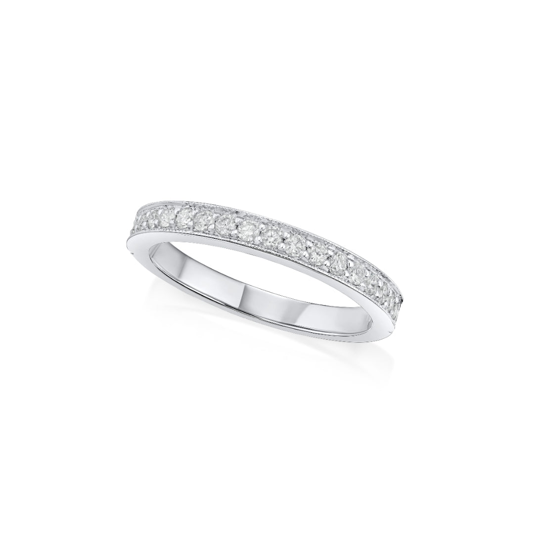 0.28ct Diamond Set Half Eternity Ring