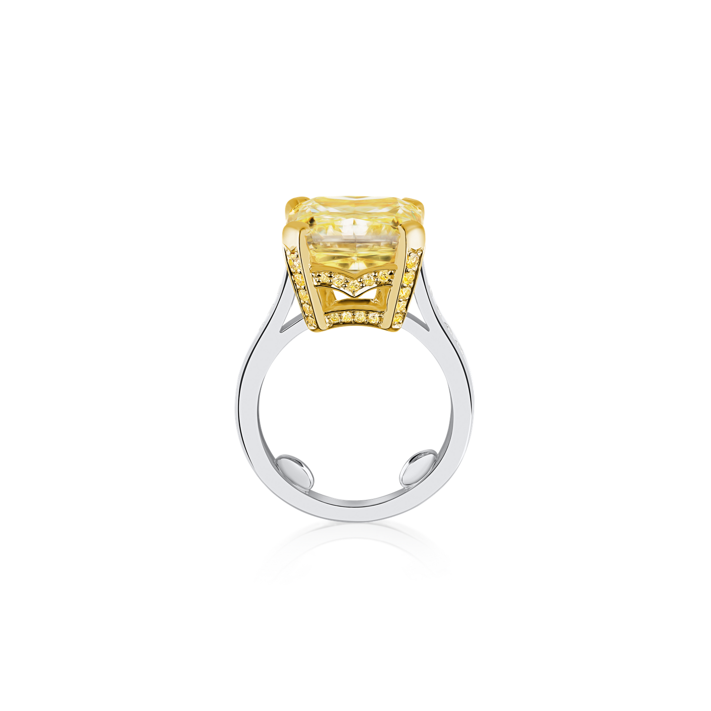 11.18cts Natural Fancy Yellow Diamond Ring