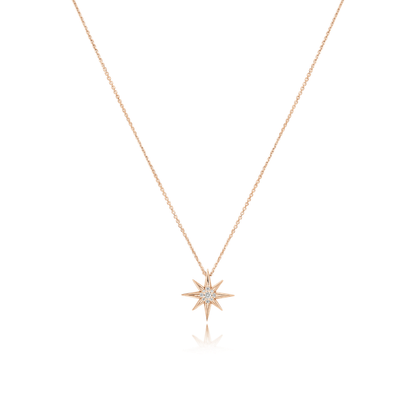 Sienna Small Diamond-Set Star Pendant