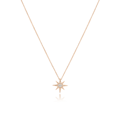 Sienna Small Diamond-Set Star Pendant