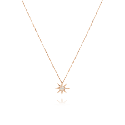 Sienna Small Diamond-Set Star Pendant