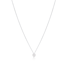 0.41cts Hexagon-Cut Diamond Platinum Pendant