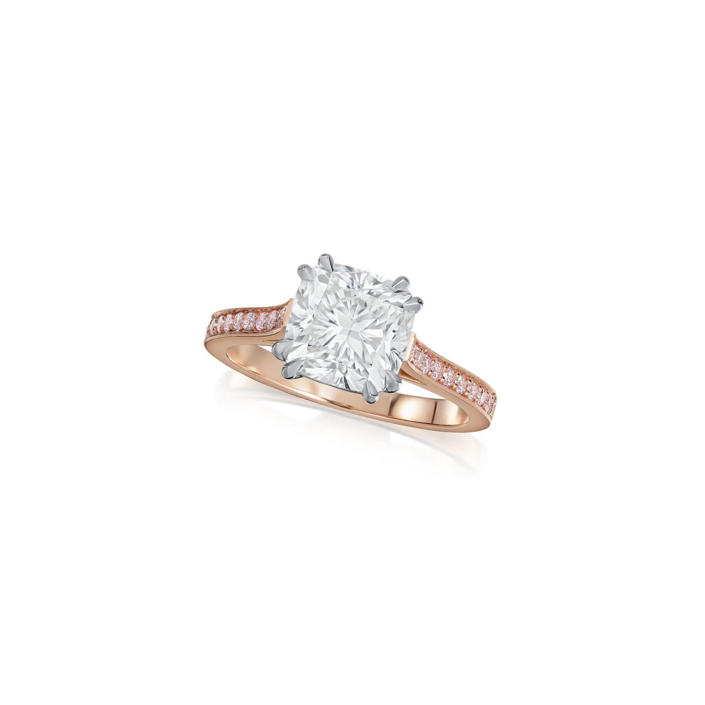2.70cts Cushion-Cut Diamond Solitaire Ring
